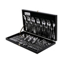 faqueiro pisa aço inox 48pcs caixa madeira luxo