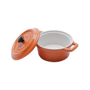 mini caçarola bon gourmet black lid laranja 12,7 cm