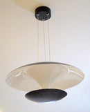 luminária pendente individual preto