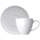 conjunto 12 xícaras com pires para café plissan