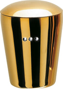 porta algodão spa golden cristal (aço inox dourado)