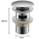 válvula com ladrão p/ cuba - 6 cores disponíveis