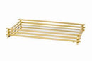 bandeja wire - gold 10x20 cm