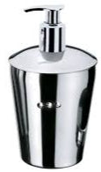 porta sabonete liquido banheiro inox hara spa com cristais